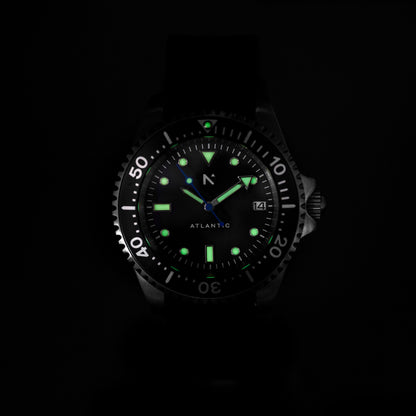 'Atlantic' Dive Watch (40mm) | Moss Green Watches Rotate North