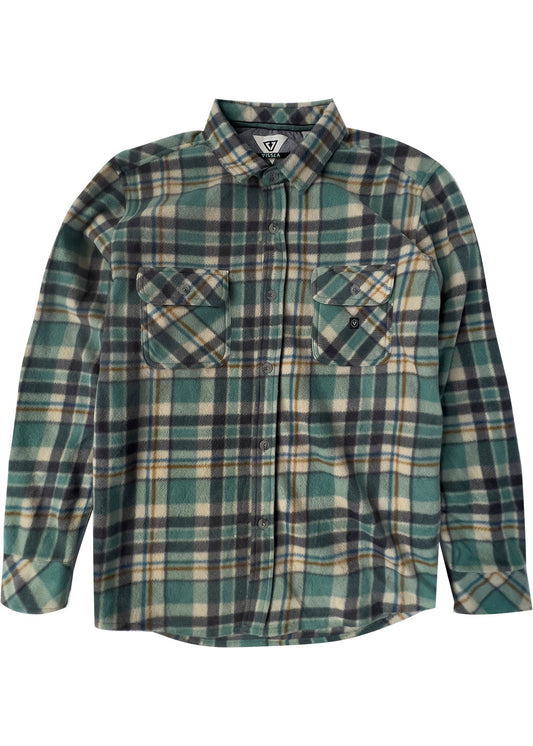 Vissla Eco-Zy LS Polar Flannel long sleeve shirt Vissla Smokey Jade S