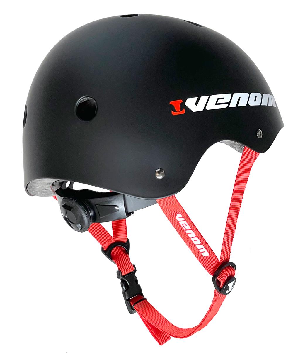 Venom Pro Skate Helmet - Black Helmet Venom Skateboards