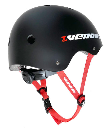 Venom Pro Skate Helmet - Black Helmet Venom Skateboards