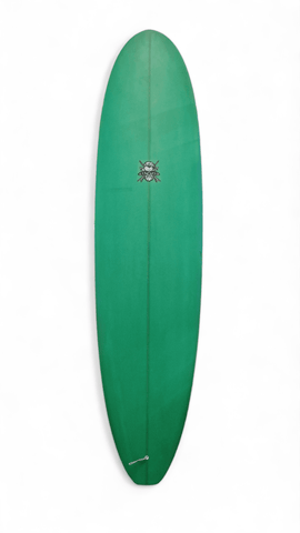 Bob Gnarly Surf 7'6 PU Mini Mal Surfboard Green - Bob Gnarly Surf