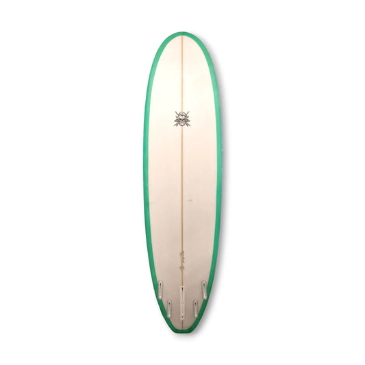 Bob Gnarly Surf 7'6 PU Mini Mal Surfboard Green Mini Mal Bob Gnarly Surf