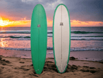 Bob Gnarly Surf 7'6 PU Mini Mal Surfboard Green - Bob Gnarly Surf