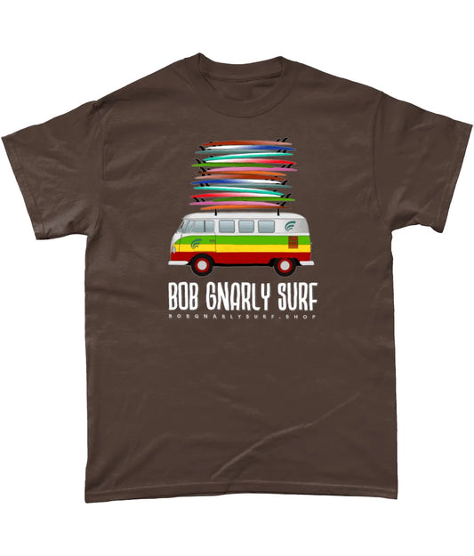 Bob Gnarly Surf Well Stacked T-Shirt T-Shirt Bob Gnarly Surf Dark Chocolate Small