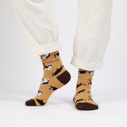 Save the Brown Cat Bamboo Socks Socks Bare Kind
