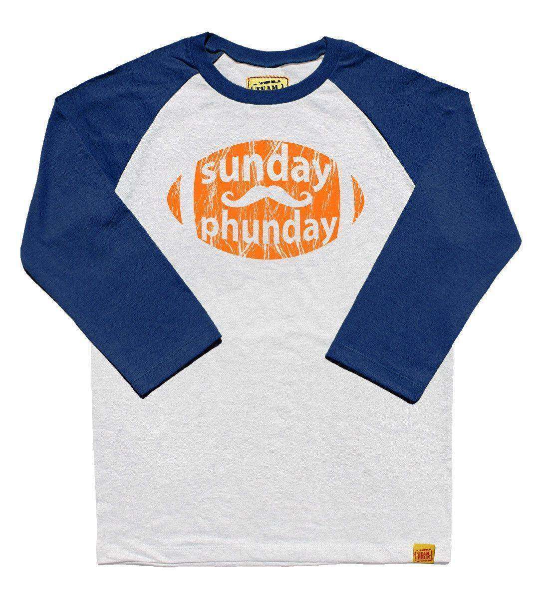 Team Phun Sunday phunday raglan tee long sleeve tee shirt Sunday Phunday White M
