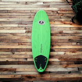 California Board Company CBC Mini Mal Soft Surfboard 6ft - Green Wood Grain - Bob Gnarly Surf