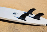California Board Company CBC Mini Mal Soft Surfboard 7ft - White Wood Grain - Bob Gnarly Surf