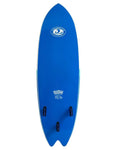 California Board Company CBC Sushi Fish foam Surfboard 6ft 2 Blue - Bob Gnarly Surf