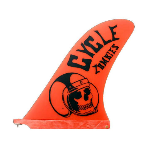 Captain Fin Co Cycle Zombies Crash Helmet 10" Orange Single Fin - Bob Gnarly Surf