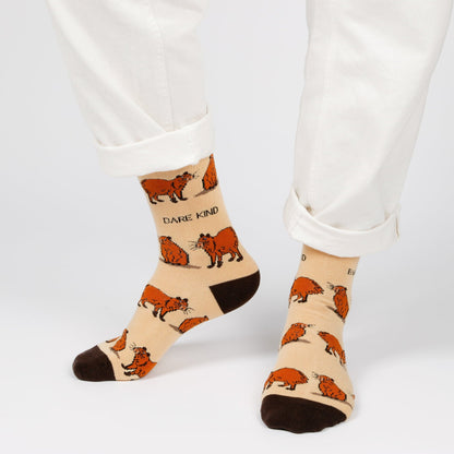Save the Capybara Bamboo Socks Socks Bare Kind