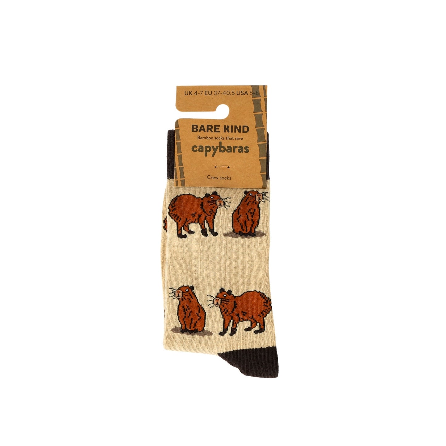 Save the Capybara Bamboo Socks Socks Bare Kind