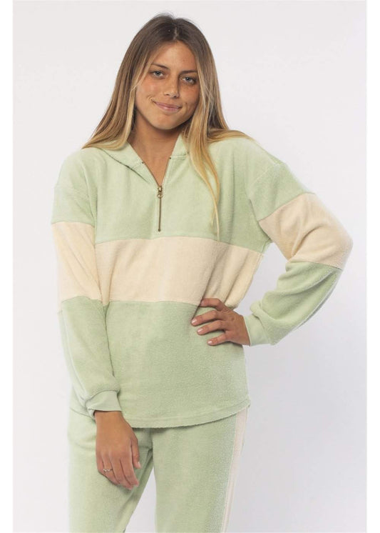 Sisstrevolution Roller Stripe L/S Fleece ladies hood Sisstrevolution