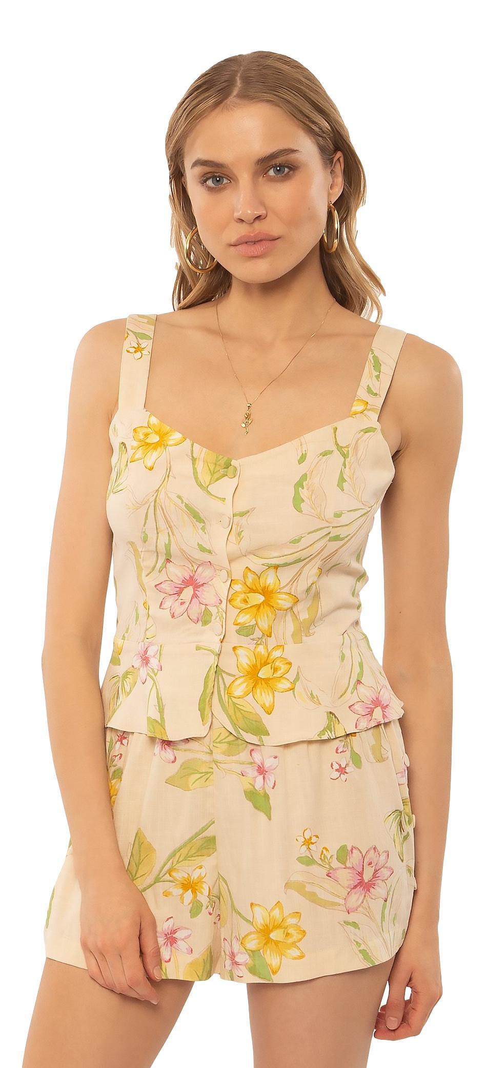 Amuse Society Siva Tank woven blouse ladies top Amuse