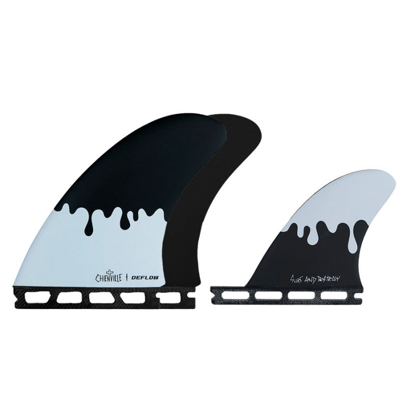Chienville Twin + 1 shortboard fins Range
