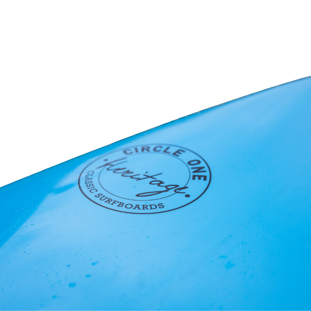 7' Heritage Round Tail Retro Egg Surfboard in Gloss Tint Mid Length Mini Mal Circle One Surf