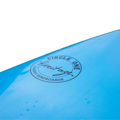 7' Heritage Round Tail Retro Egg Surfboard in Gloss Tint Mid Length Mini Mal Circle One Surf