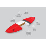 Circle One Razor Epoxy Fish Tail Thruster Surfboard - Bob Gnarly Surf