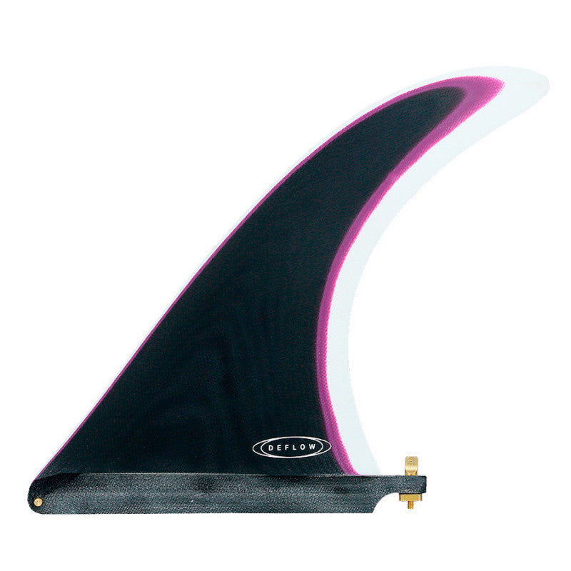 Cream 9.75" longboard fin - Black violet longboard fin Range