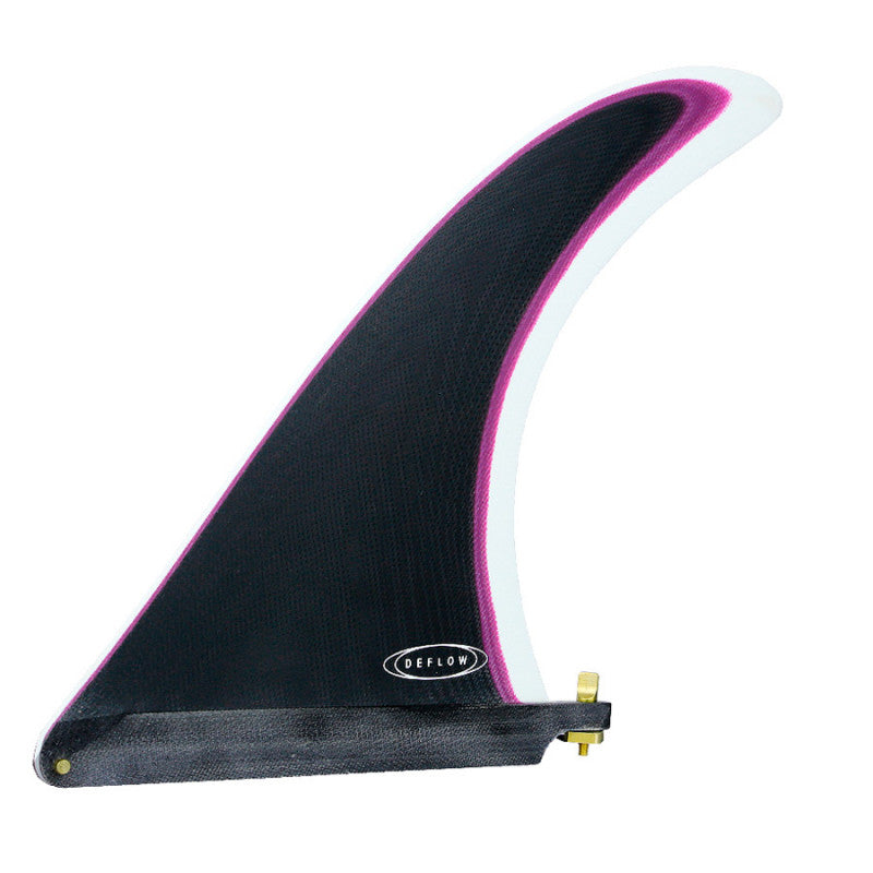 Cream 9.75" longboard fin - Black violet longboard fin Range