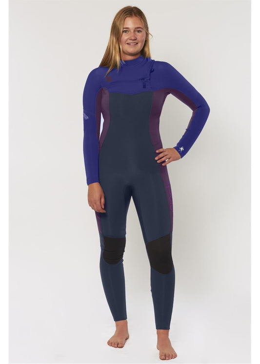 Sisstrevolution 7 seas 4/3 chest zip wetsuit ladies wetsuits Sisstrevolution Blue Moon UK4