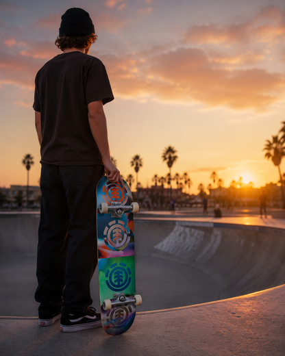 Element Complete Quadrant Flowers skateboard Element