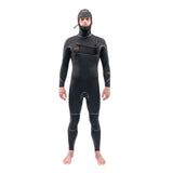 Dakine Mens Cyclone Chest Zip Hooded Wetsuit 6/4mm (Black) - Bob Gnarly Surf
