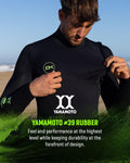 Dakine Mens Malama Zip Free 4/3mm Full Wetsuit (Black) - Bob Gnarly Surf