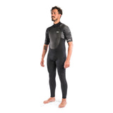 Dakine Mens Quantum Back Zip 2/2mm F/L Short Sleeved Full Wetsuit (Black Camo / White) - Bob Gnarly Surf