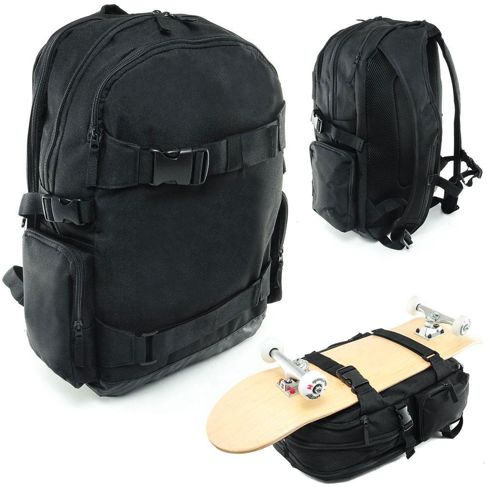 Venom Skateboards PRO Backpack with Skate Carrier - Black bag Venom Skateboards