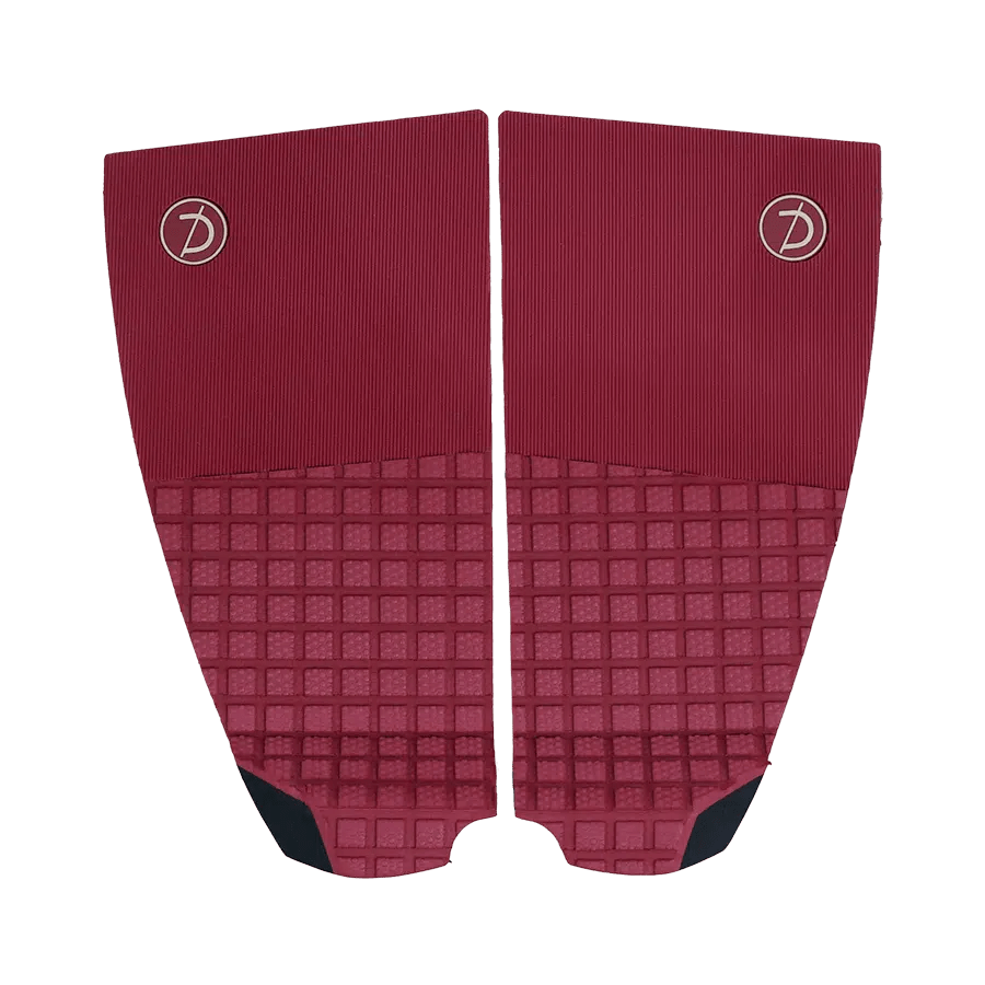 Deflow 2 Piece pad deck grip Deflow Surf Burgundy 2 piece