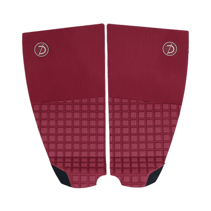 Deflow 2 Piece pad deck grip Deflow Surf Burgundy 2 piece