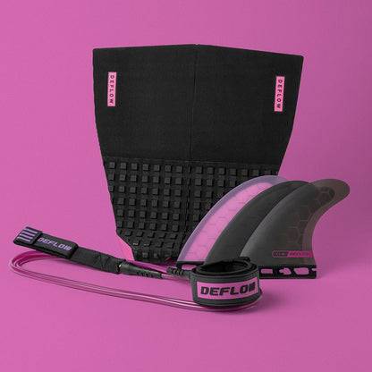 Deflow 2 Piece pad deck grip Deflow Surf fuchsia 2 piece