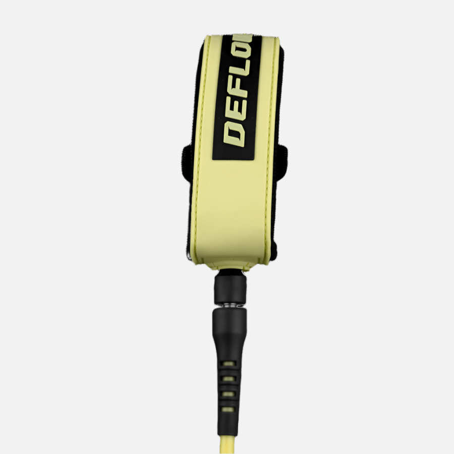 Deflow Core Leash leash Deflow Surf acid lemon 5ft 6mm