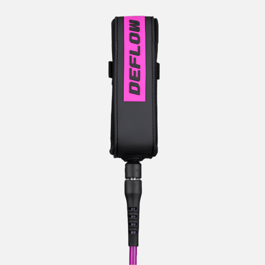 Deflow Core Leash leash Deflow Surf fuchsia 6ft 6mm