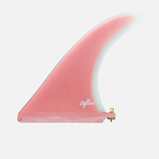 Deflow Cream 9" Pink longboard fin Deflow Surf