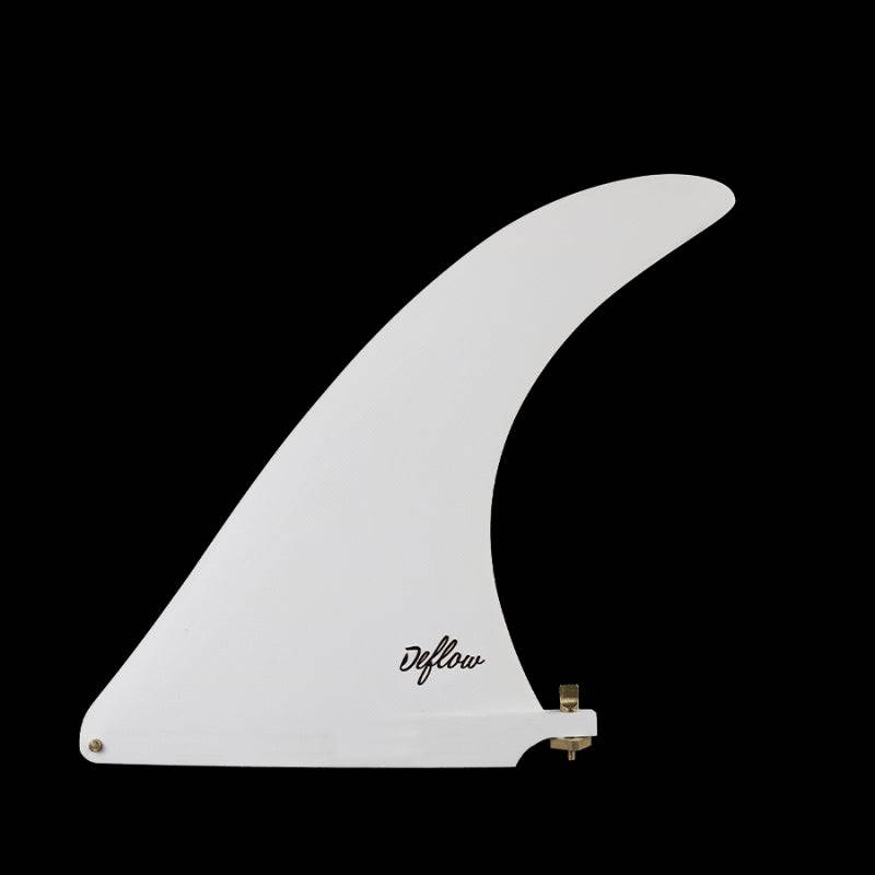 Deflow Cream Longboard Surfboard Fin longboard fin Deflow Surf white 7.5" single