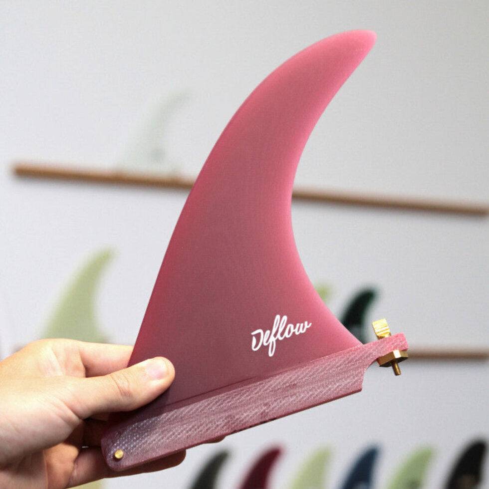 Deflow Cream Longboard Surfboard Fin longboard fin Deflow Surf burgundy 7.5" single