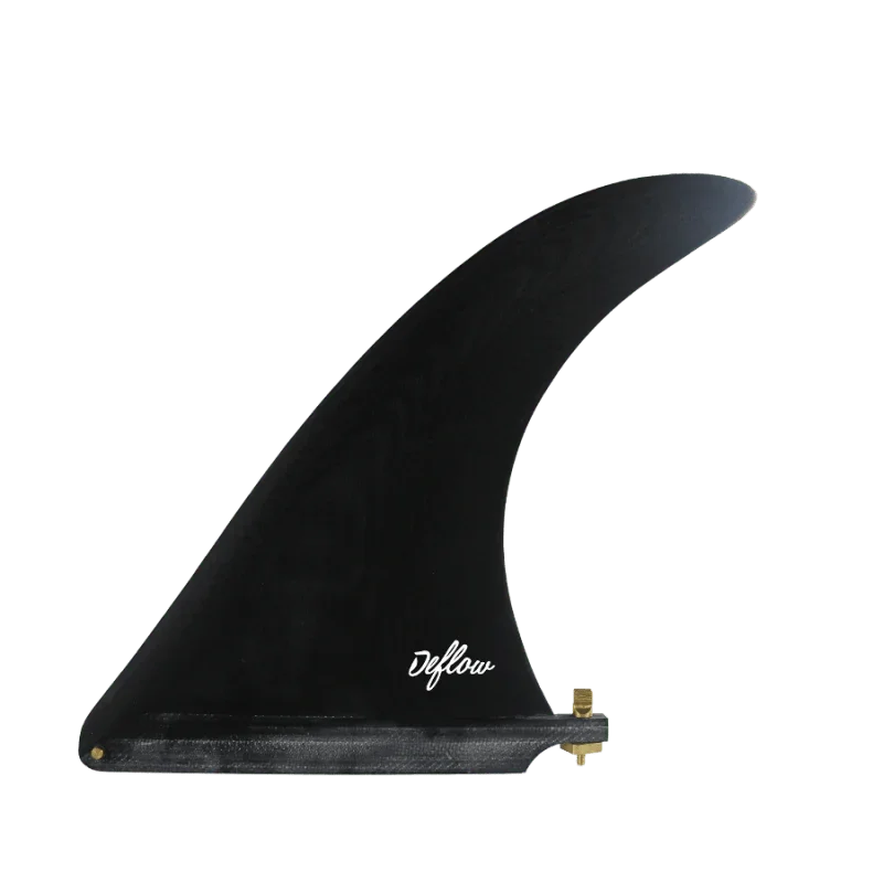 Deflow Cream longboard fin longboard fin Deflow Surf Black 7.5" single