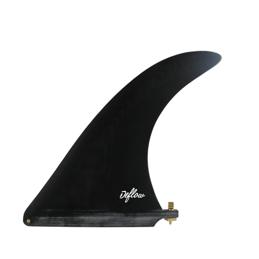 Deflow Cream longboard fin longboard fin Deflow Surf Black 7.5" single