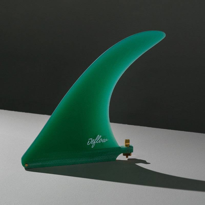 Deflow Cream Longboard Surfboard Fin longboard fin Deflow Surf green 7.5" single