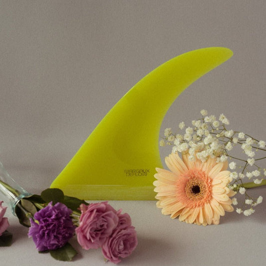 Deflow MARGAUX longboard fin longboard fin Deflow Surf lime green 7.5"