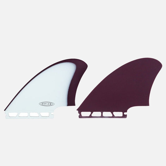 Deflow Palm twin fin shortboard fins Deflow Surf White L