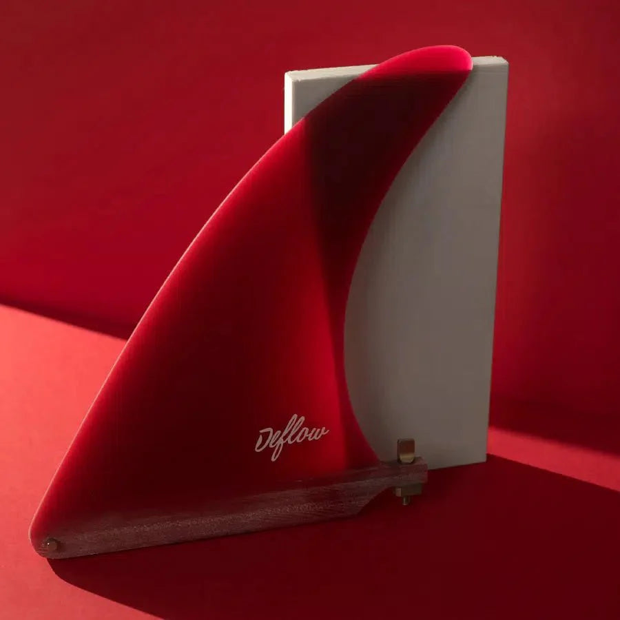 Deflow Pocket Knife 7.5" - longboard fin longboard fin Deflow Surf Burgundy 7.5"