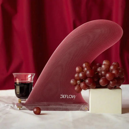 Deflow rouge 9.5" longboard fin longboard fin Deflow Surf Burgundy 9.5"