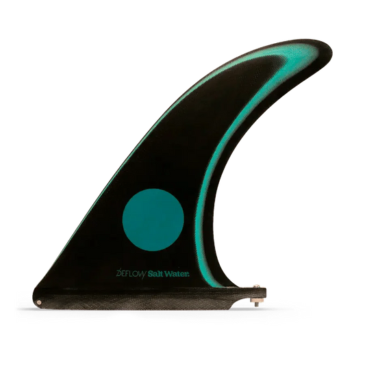 Deflow salt water 9.8" longboard fin longboard fin Deflow Surf Black 9.8"