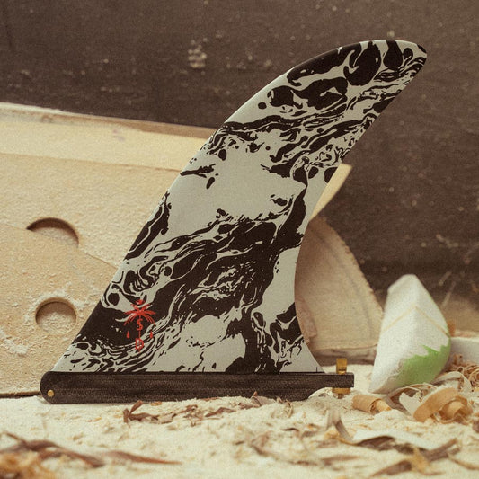 Deflow Self Surfboards longboard fin longboard fin Deflow Surf White 9.75"