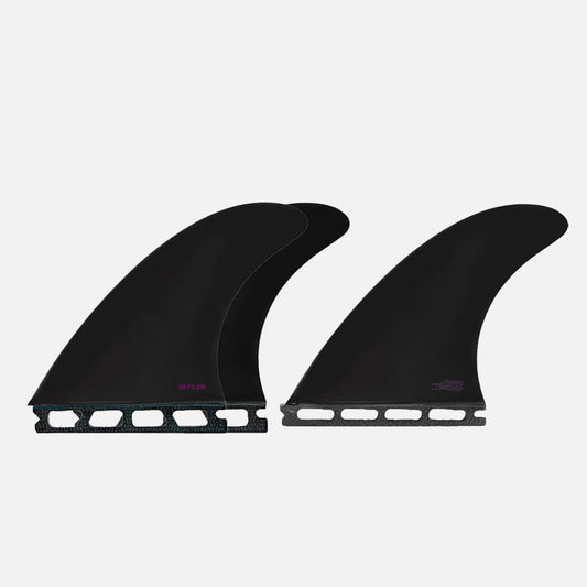 Deflow Pulse Thruster fins shortboard fins Deflow Surf Black single-tab M