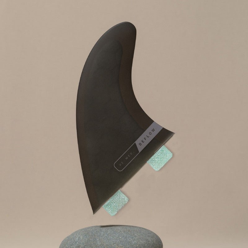 Deflow V.2 Thruster fins shortboard fins Deflow Surf black FCS1 twin tab S