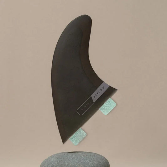 Deflow V.2 Thruster fins shortboard fins Deflow Surf black FCS1 twin tab S